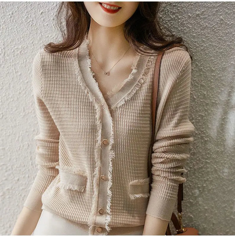 Striped Chiffon Shirt  Women Short-sleeved Fashionable Loose French Chic Feminine Belly Covering Top