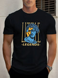 T Shirts For Men Sculpture Head 100% Cotton Graphic Printing Summer Round Neck T-Shirt Casual Breathable Street Style Daily Top