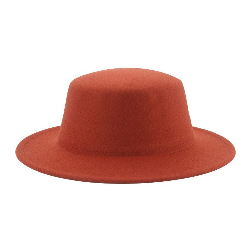 Women Luxury Fedora Hat Women Fedora Hat Women Solid Wide Brim Winter Men Hat Retro Wide Autumn Unique Style Men Hat Vintage Brown Formal Wedding Fedora Hats