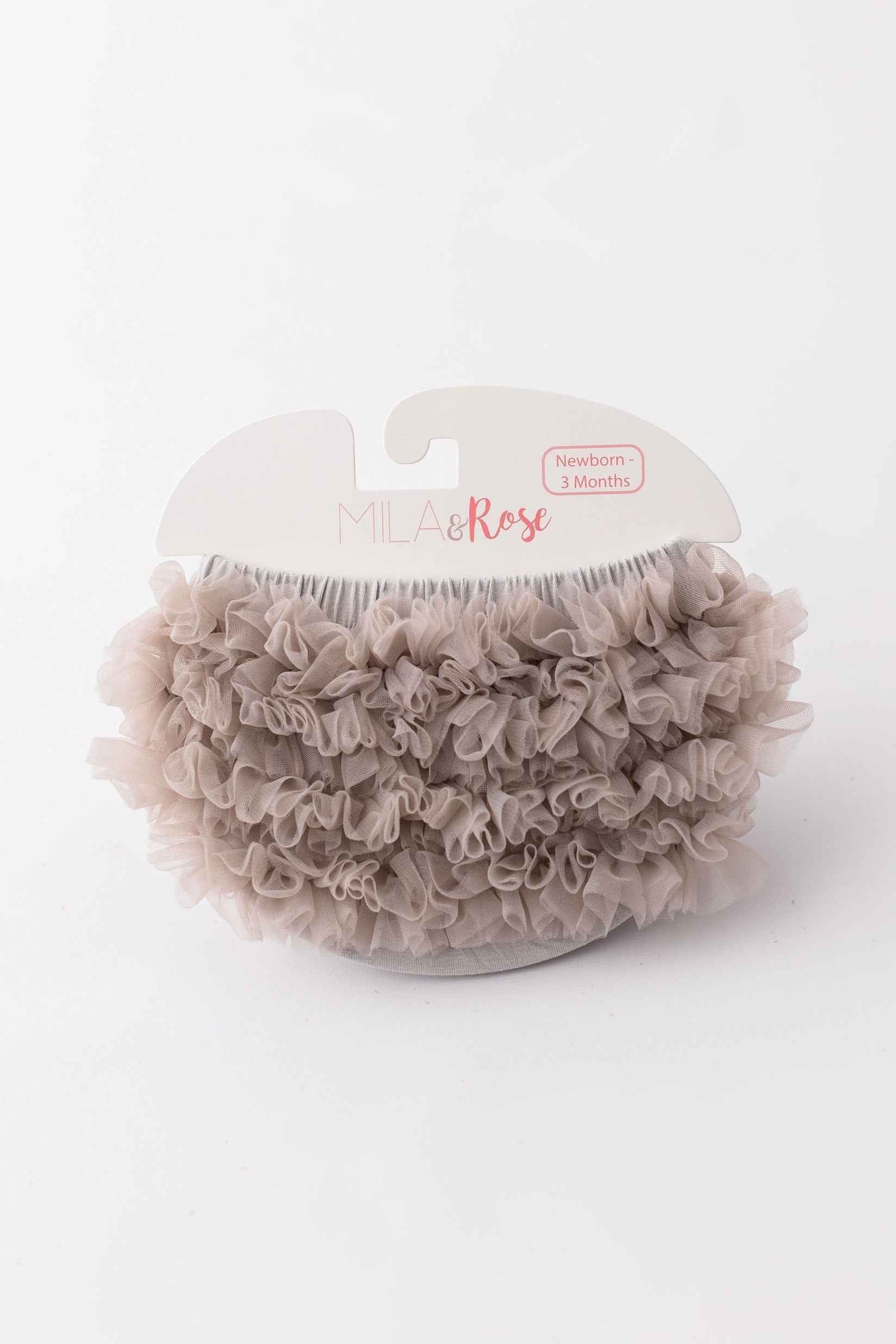 SALE Silver Ruffle Bum Bloomer