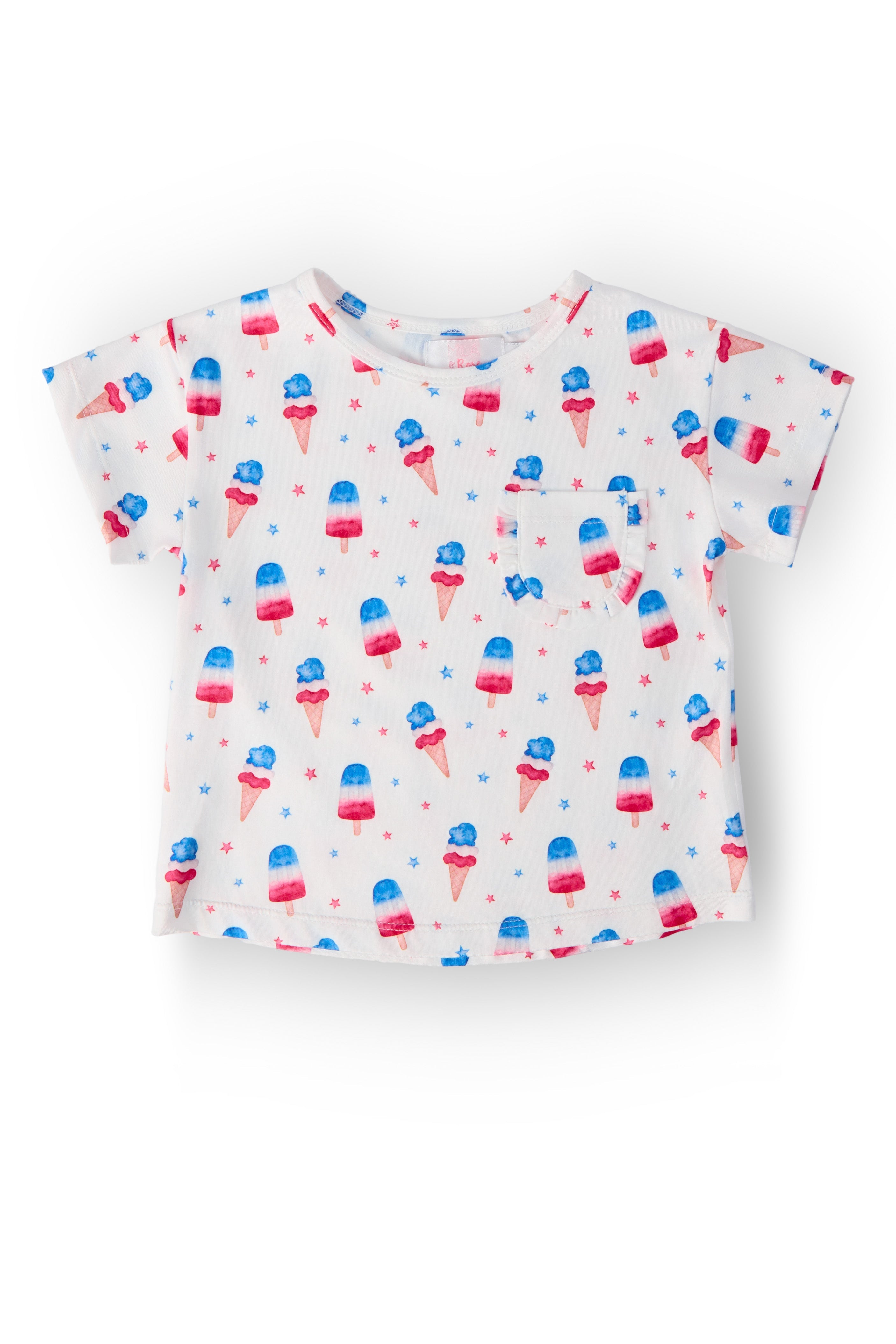 Summer Sweets Ruffle Pocket Tee
