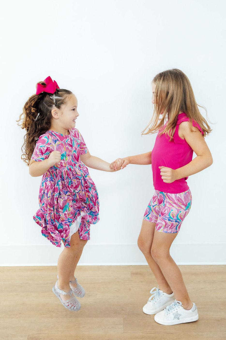 Sweetheart Scribbles S/S Pocket Twirl Dress