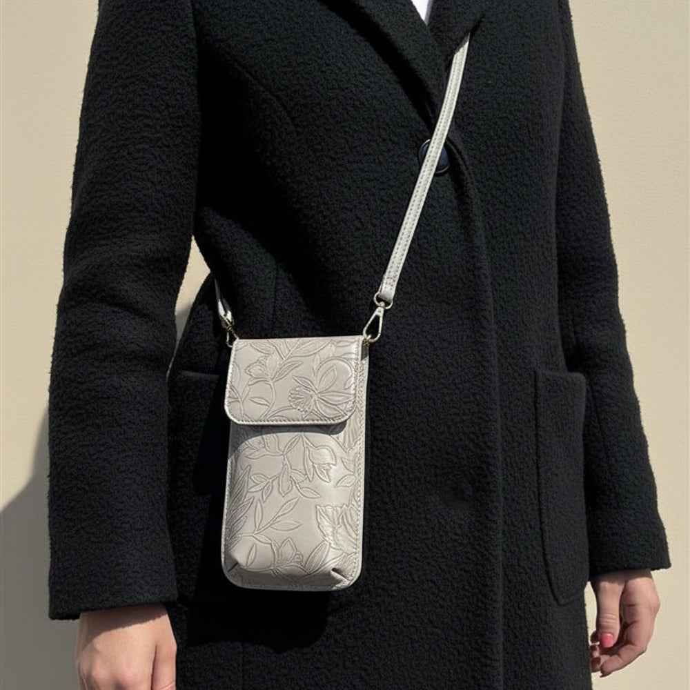 Floral Tote W/Crossbody