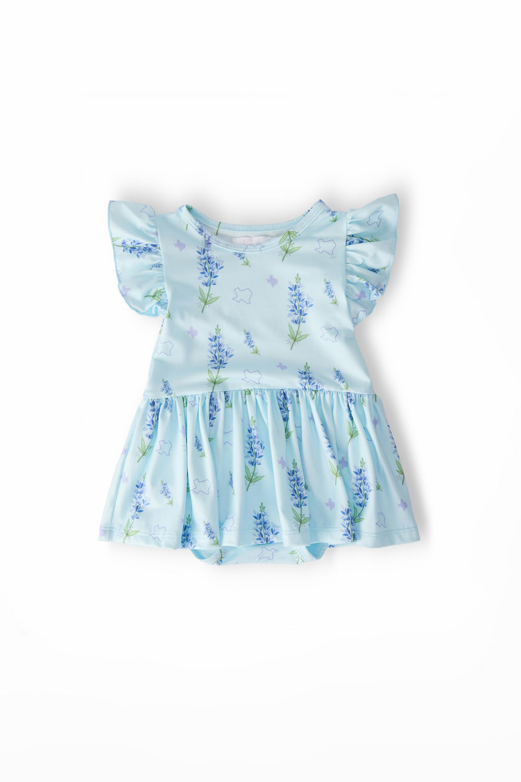 Texas Bluebonnets S/S Flutter Twirl Bodysuit
