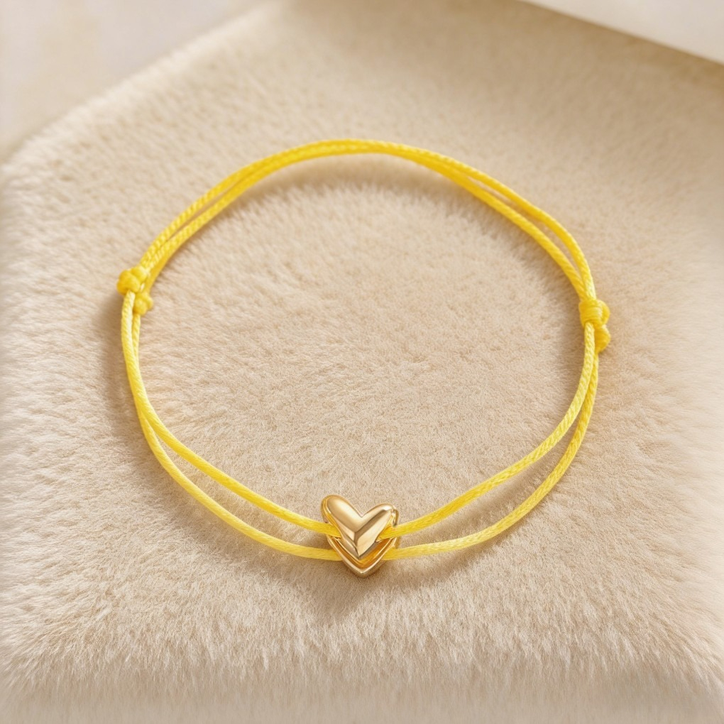 Trendy Heart Braided Adjustable Bracelet