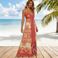 Summer V-Neck Floral Print Dress