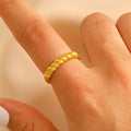 Gold-Plated Interlocking Ring for Women