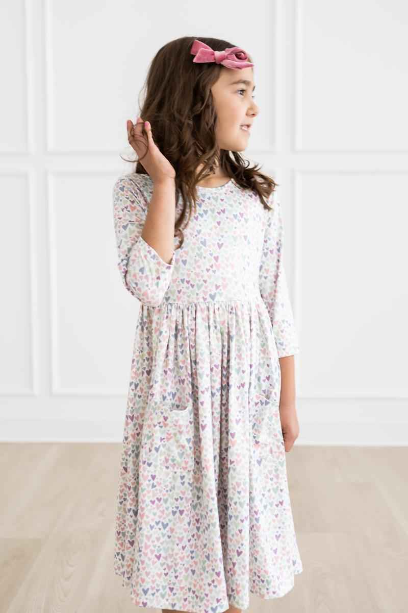 One in a Million 3/4 Sleeve Pocket Twirl Dress