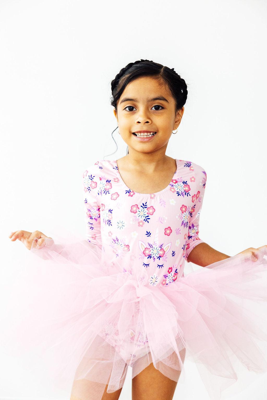 SALE Retro Daydream 3/4 Sleeve Tutu Leotard