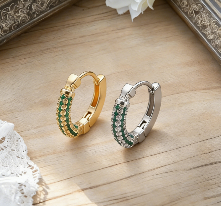 Starry Sky Zircon Earrings