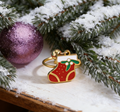 Christmas Tree Enamel Ring