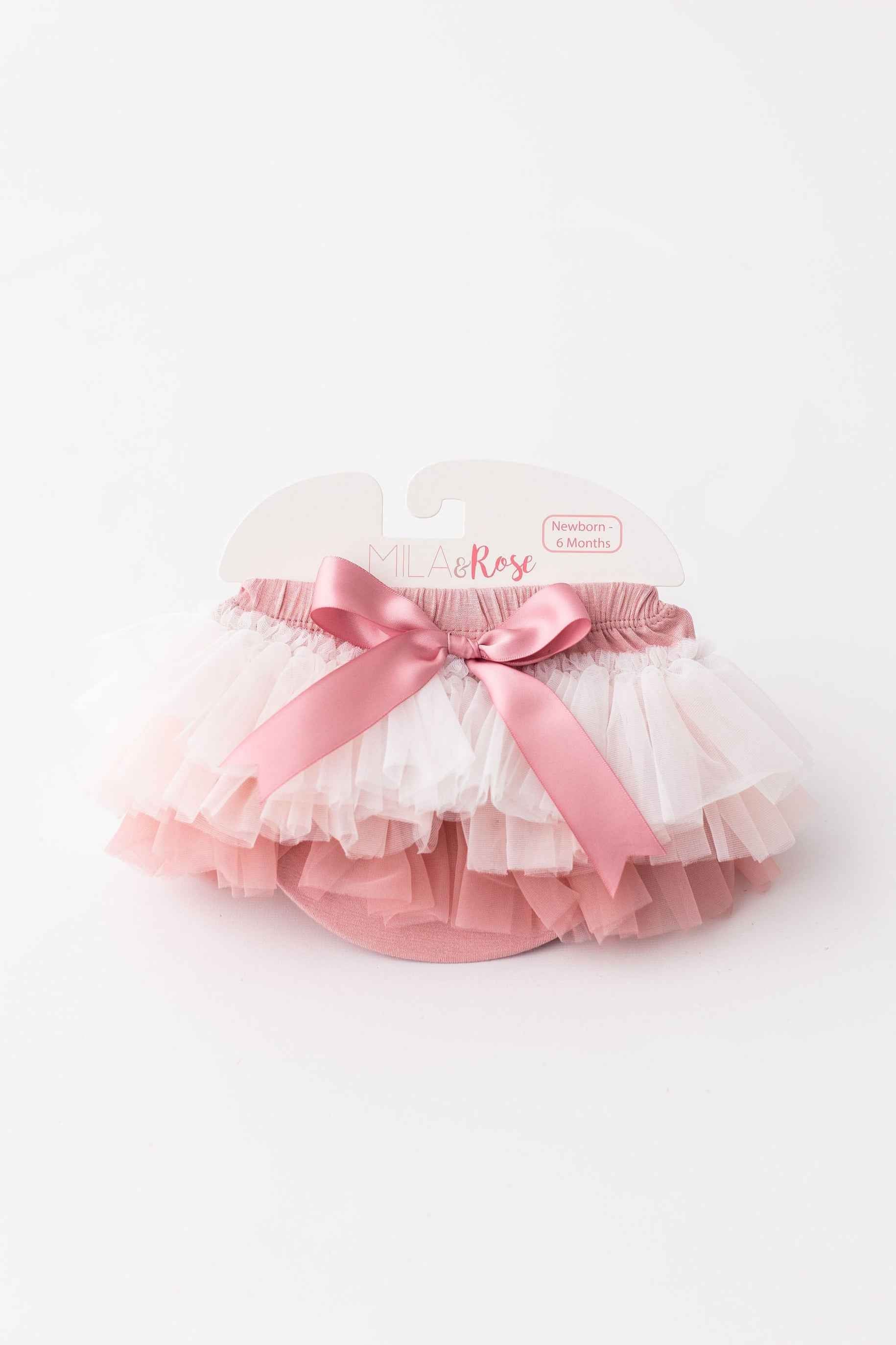 Vintage Pink Ombre Ruffle Tutu Bloomer