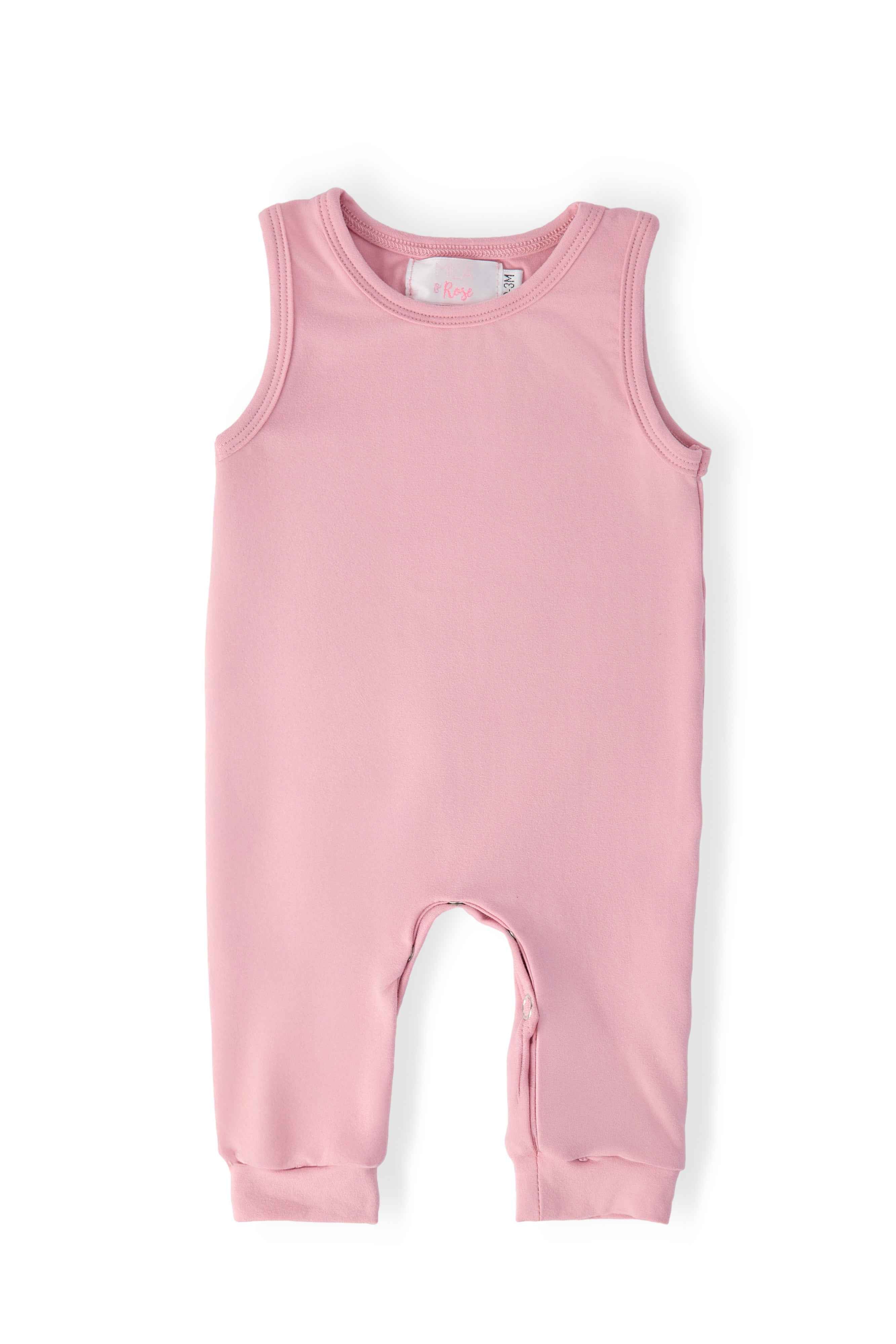 Vintage Pink Tank One-Piece Jogger