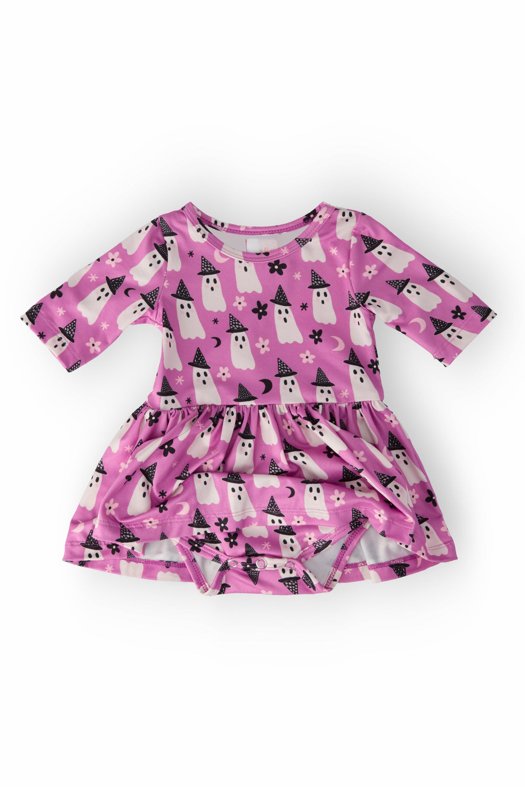 Witches Boo 3/4 Sleeve Twirl Bodysuit