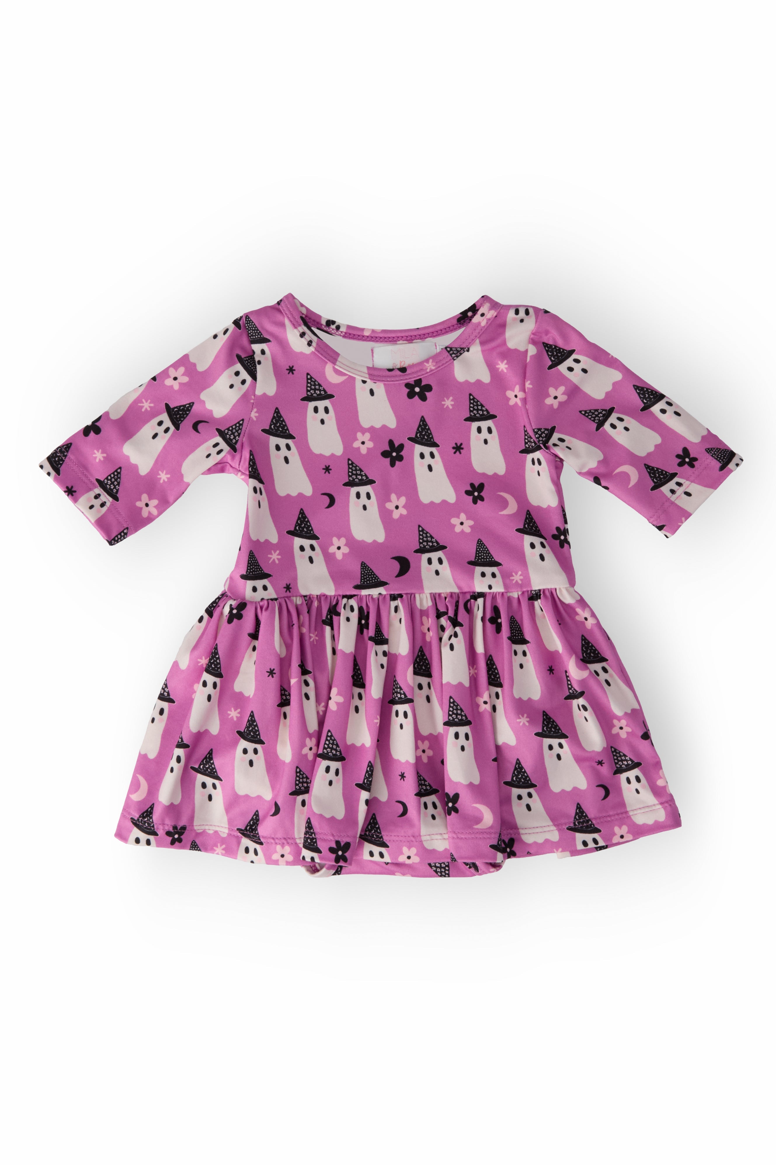 Witches Boo 3/4 Sleeve Twirl Bodysuit