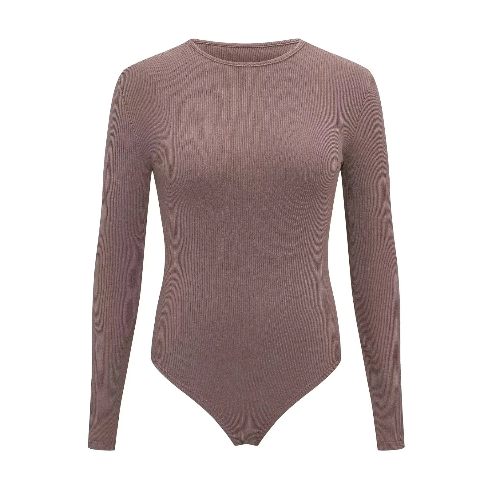 Women Long Sleeve O neck Tight Skinny Bodysuit