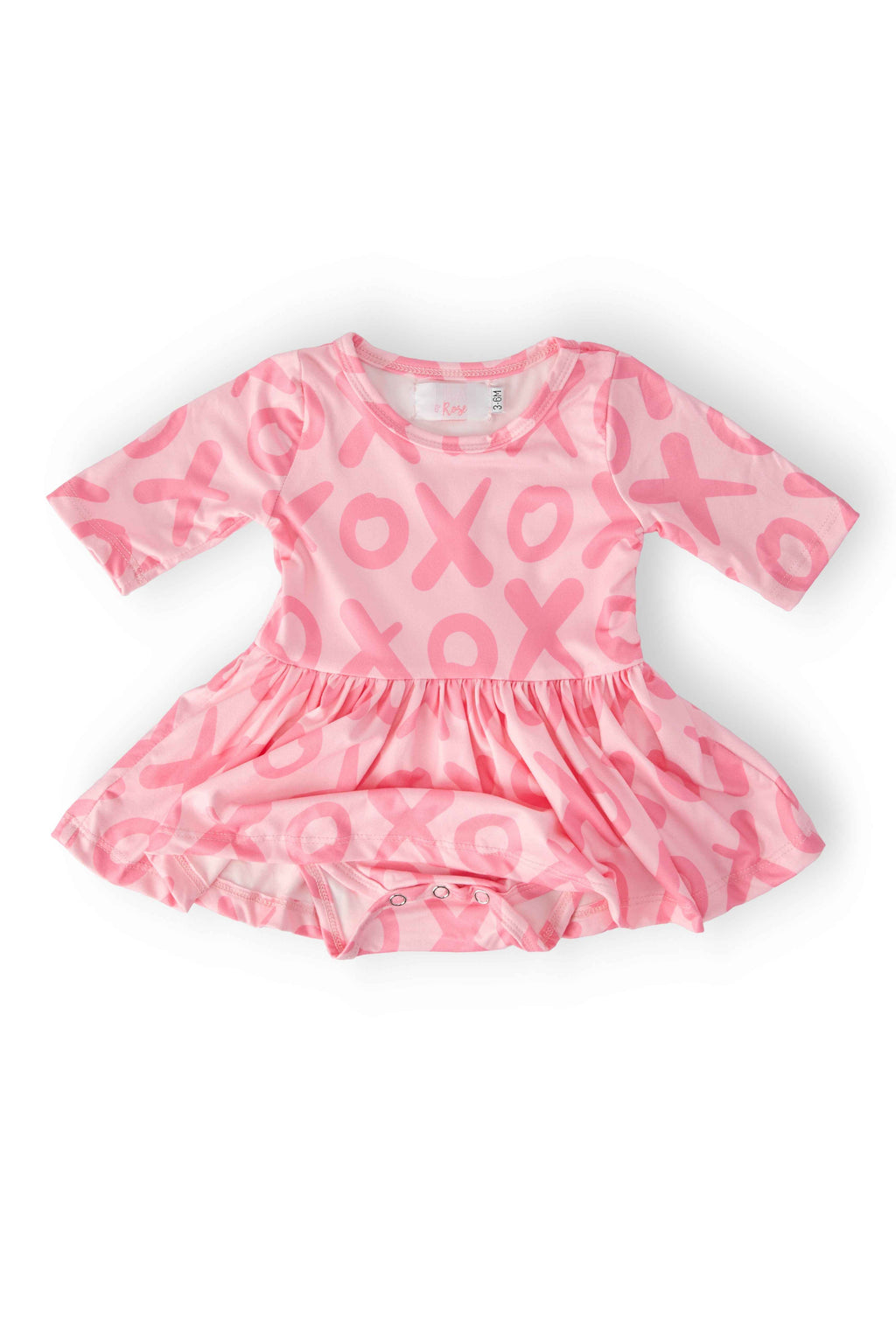 XOXO 3/4 Sleeve Twirl Bodysuit