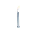 Silver Metallic Birthday Candles in Holders - Set Of 12