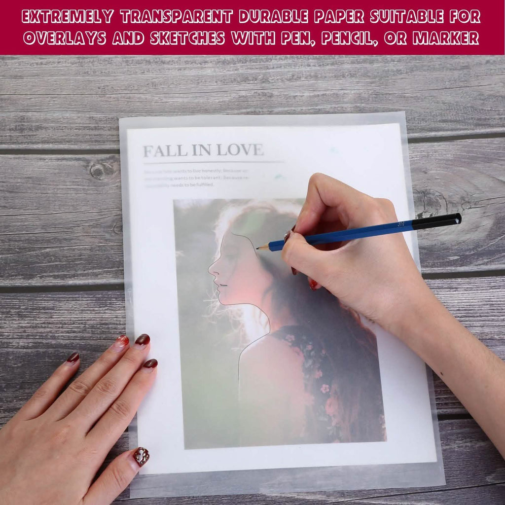 A4 Size 250 Sheets Translucent Vellum Paper for Tracing Sketching Drawing Animation