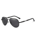 Aviation Luxury Aluminum Magnesium Gold Fashion Polarized Lens Sunglasses Men/Women Driving Mirror Sunglasses  Military Style