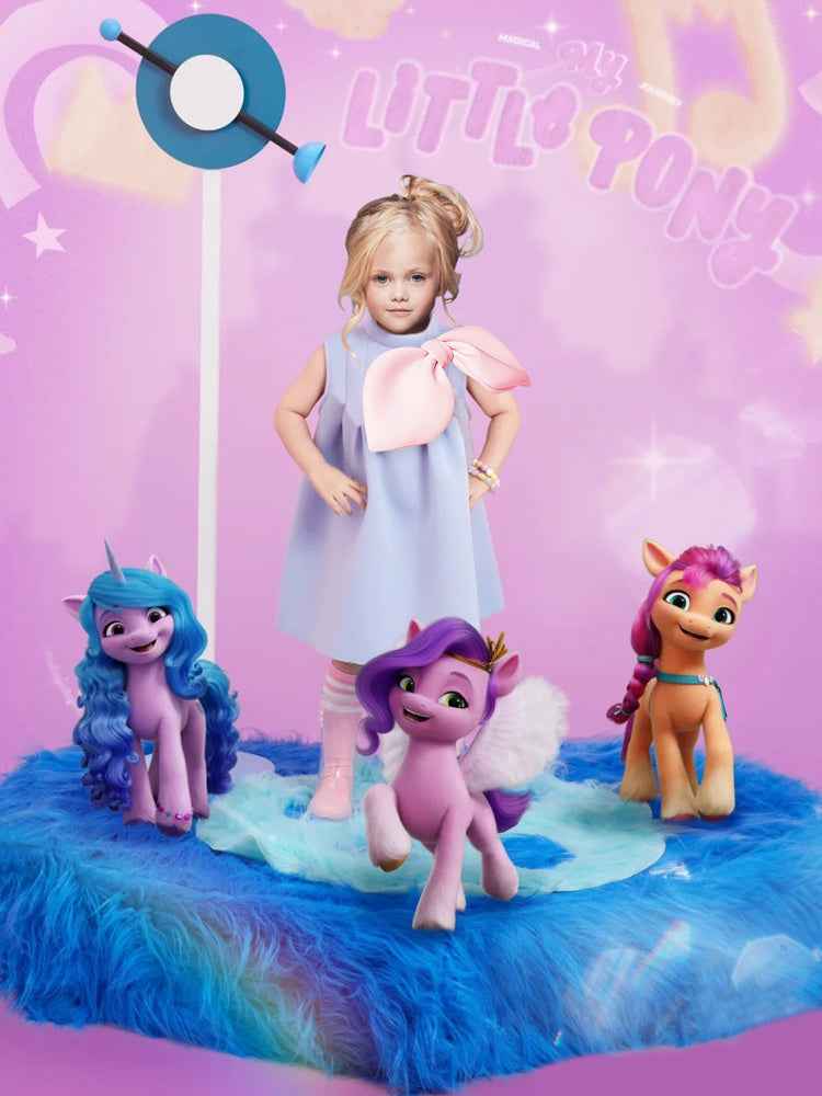 Girls' Tank Top Dress Fashion Light Luxury Bow