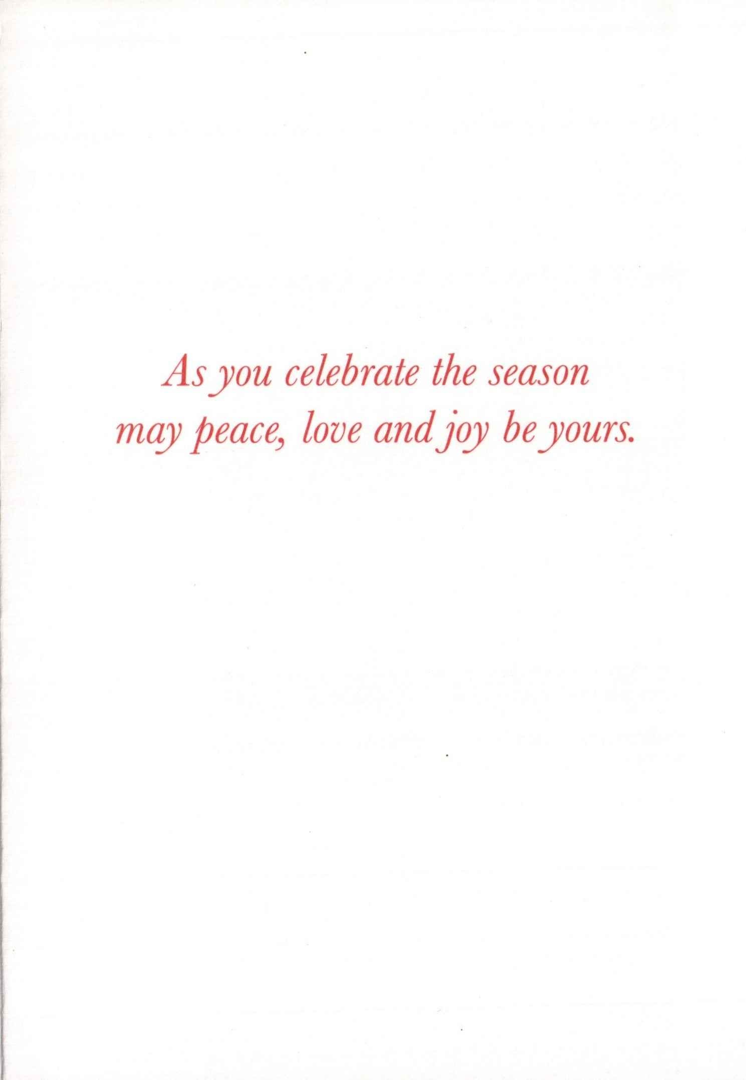 Seasons Greetings Christmas Card