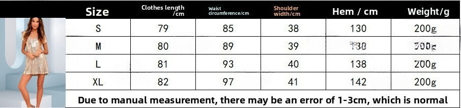 Women's V-neck beaded sequins slim fit cute playful party casual fashion skirt