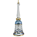 Gold Cut Etched Bell - Blue