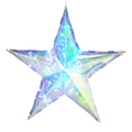 Lighted Holographic Star with Remote Control - 15 Inch