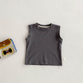 Simple Fashion T-shirt Fashion Baby Korean Style Cartoon Suspender Pants
