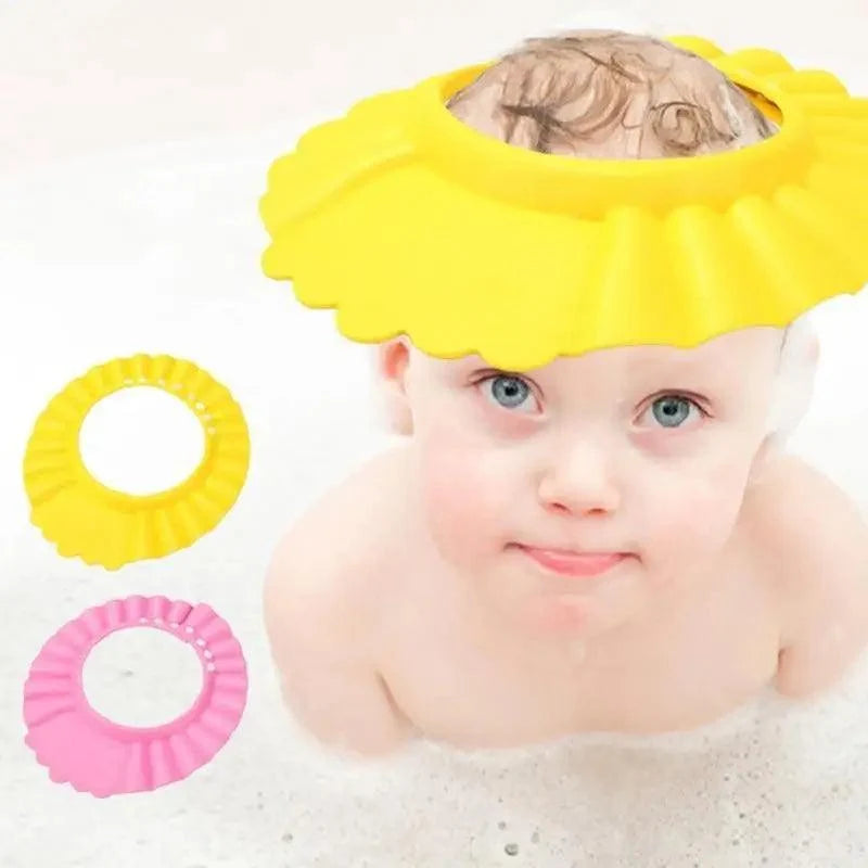 Adjustable Baby Shampoo Cap Shower Kids Bath Visor Head Baby Colorful Ear Protection For Bath Time