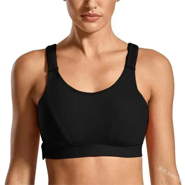 Adjustable Woman Modern Sports Bra Sportswear Crop Top Belt Zipper Yoga Running Comfortable Bras Push Up Gym Equipment