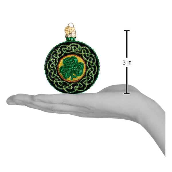 Celtic Brooch Glass Ornament
