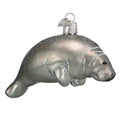 Manatee Glass Ornament