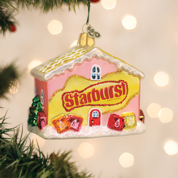 Starburst Cottage Glass Ornament