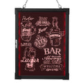 AGPtek 24"×16" LED Message Board Illuminated Erasable with Remote Control
