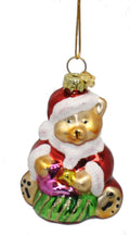 3 Inch Boxed Glass Ornament - Teddy Santa