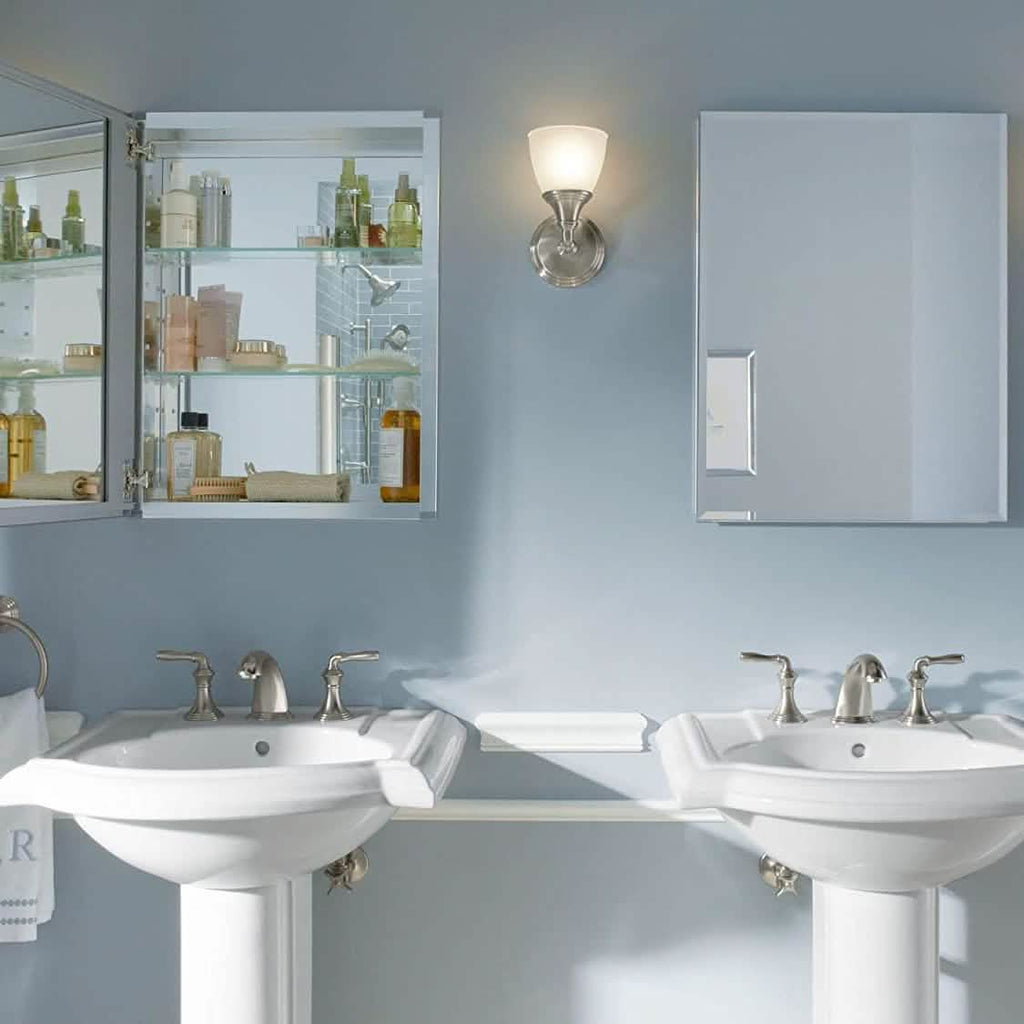 Aluminum Single Medicine Cabinet with Mirror Door