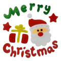 Window Gel Clings - Santa - Merry Christmas