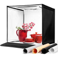 AMZDEAL Folding Photo Light Box 16x16 inch with 4 Backdrops for Photoshoot