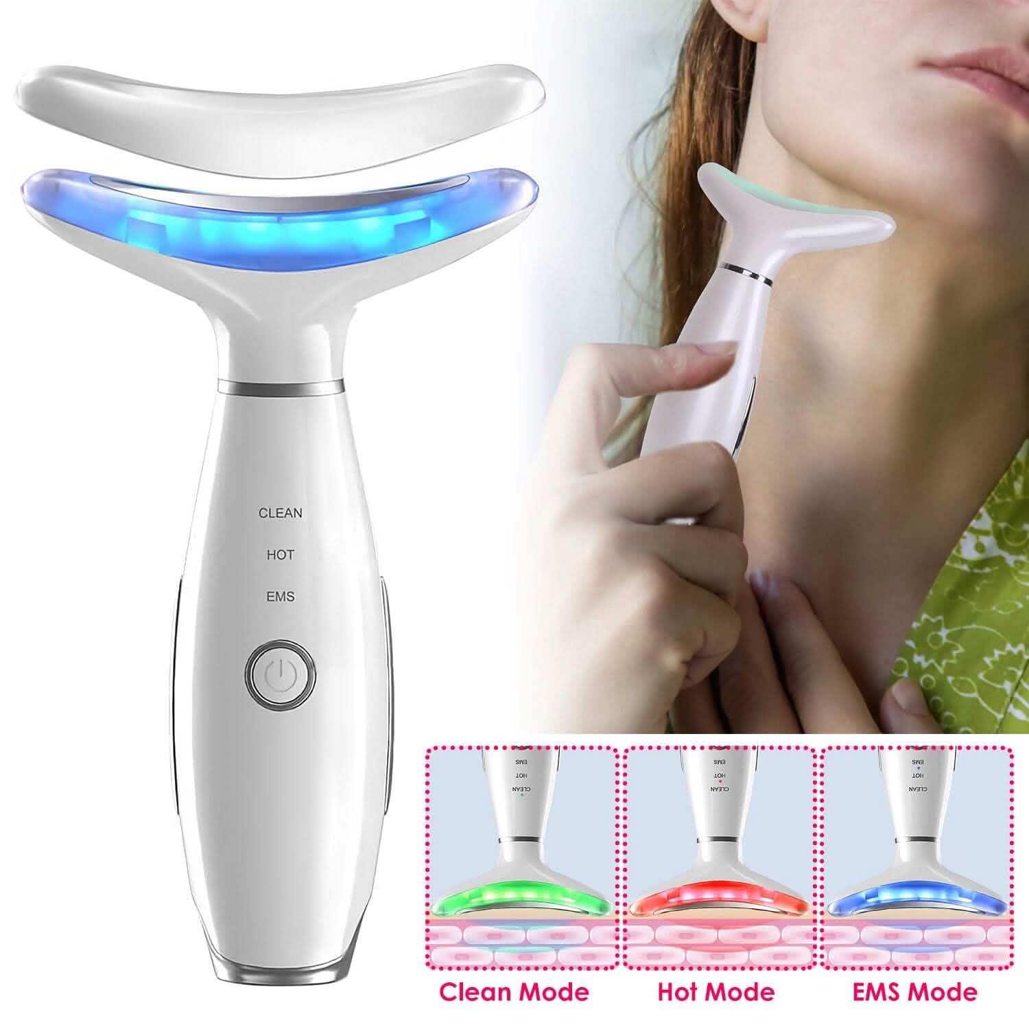 Anti Wrinkles Face Neck Massager Double Chin Reducer