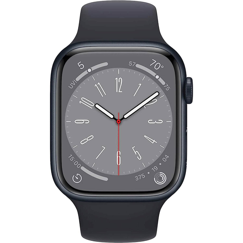 Apple Watch Series 8 (GPS 45MM) - Midnight Aluminum Case with Midnight Sport Band (Refurbished)
