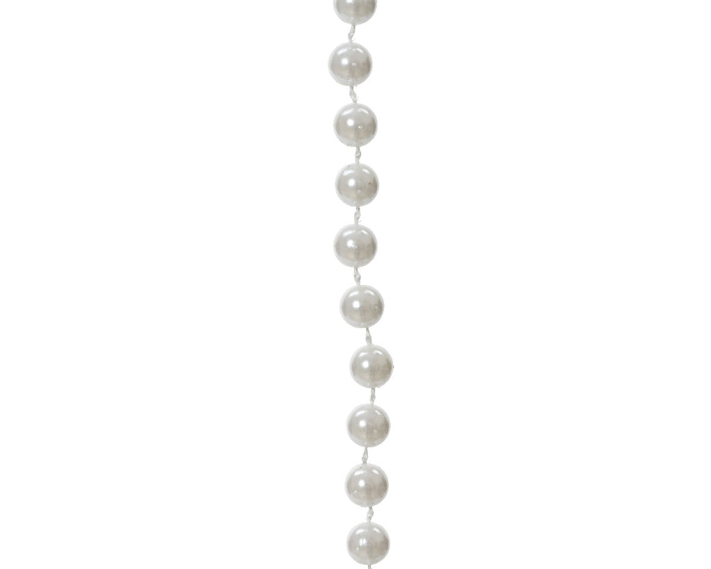 Winter White Bead Garland - 32 Feet Long