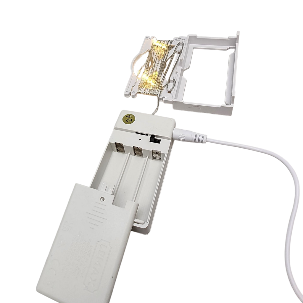 Super Bright Yellow 24 LED Light String for Villages