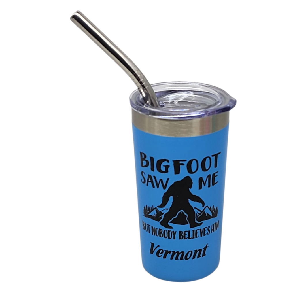 Vermont Bigfoot Stainless Steel 2oz Shooter  - Blue