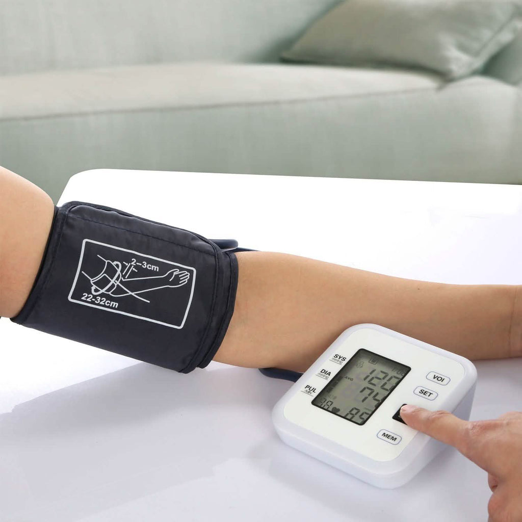 Arm Blood Pressure Monitor with Adjustable Cuff