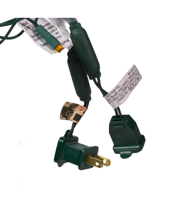50-Light 5mm Multi-Color LED Green Wire Light Set