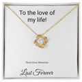 Love knott Necklace - EveryNest