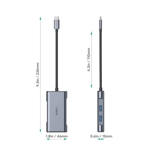Aukey 6-in-1 USB-C Hub