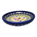 Ceramic Snack Plate - Gingerbread Celebration Pattern